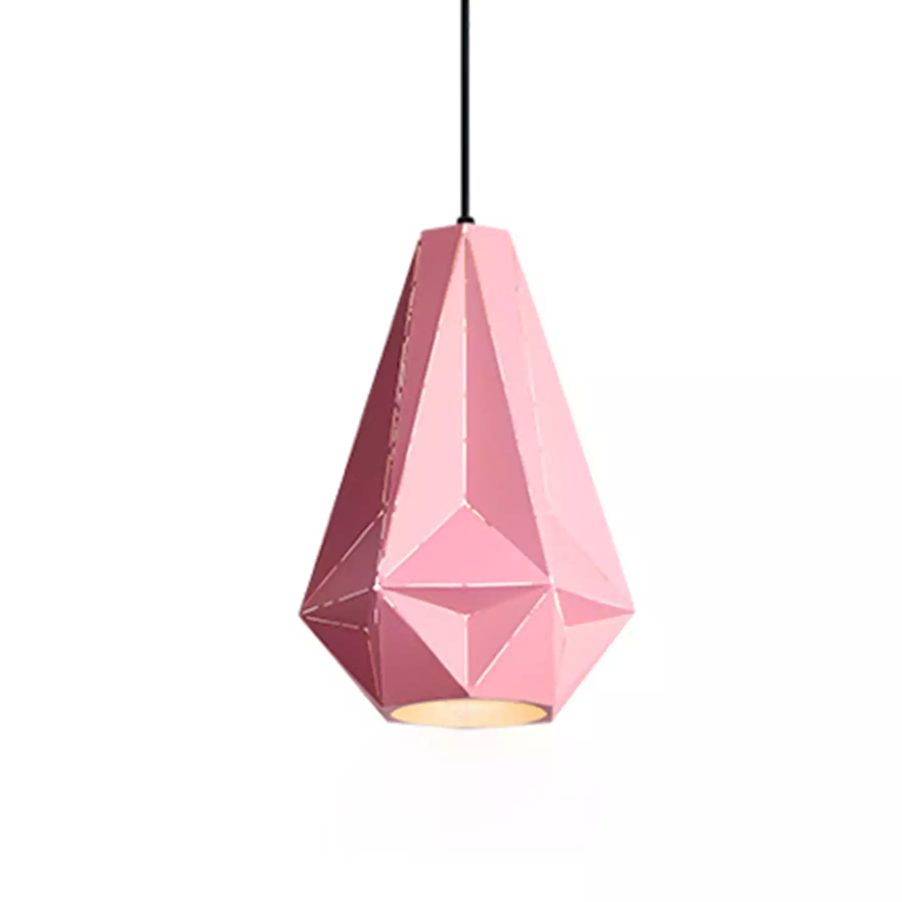 Polygon Pink Pendant Light